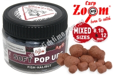 Soft Pop Ups, 8&10&12mm, 70g, fish-halibut (-)