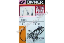   Owner J Hook Cutting Point 6  Black Chrome 5140-01