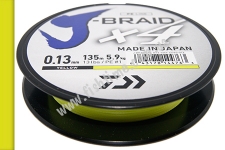 DAIWA  J-Braid x4 0,13mm 5,9kg 135m yellow