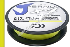 DAIWA  J-Braid x4 0,17mm 8,4kg 270m yellow