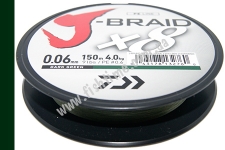 DAIWA  J-Braid x8 0,06mm 4,0kg 150m green