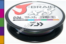 DAIWA  J-Braid x8 0,06mm 4,0kg 150m multi