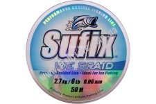  SUFIX ICE BRAID 50M #0084/ 6LB/STEEL GRAY