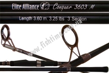  Elite Alliance CONQUER CARP, 3PCS,SIC RING 3,60m 3,25lbs(340g)