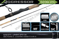  Salmo  Aggressor SPIN 25  5-25g 2.70m